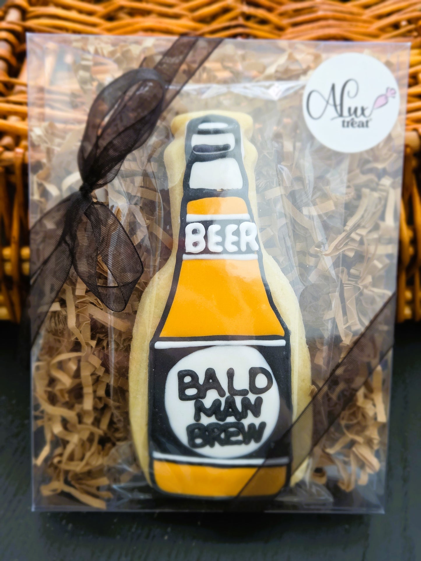 Beer Bottle Vanilla Cookie Gift Box