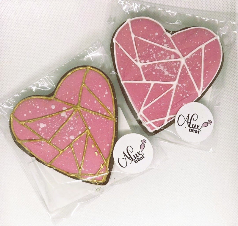 Geometric Heart - Mocha Cookie