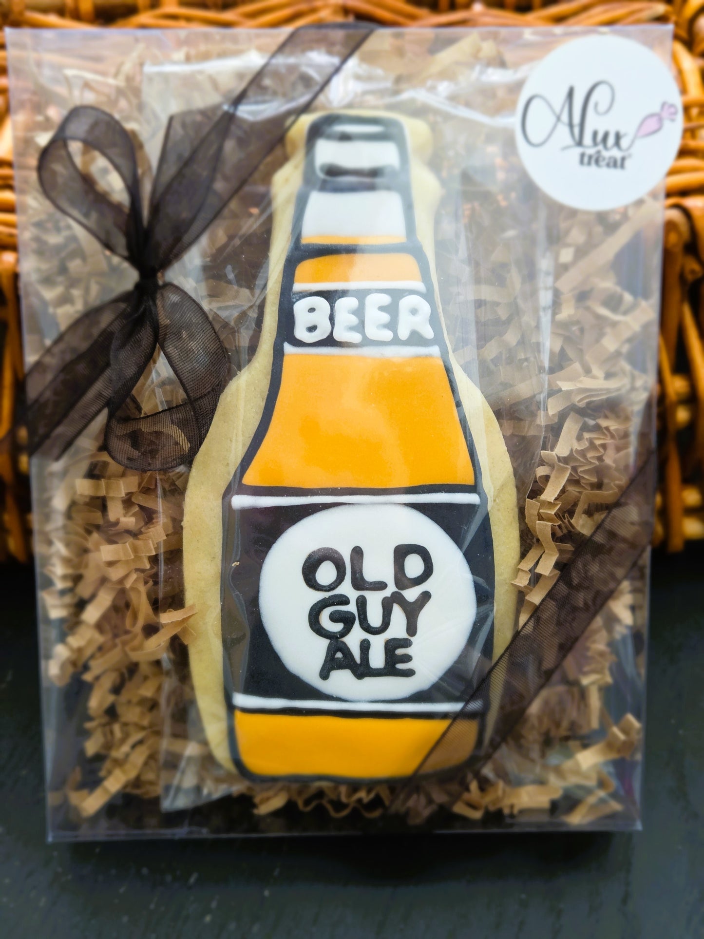 Beer Bottle Vanilla Cookie Gift Box